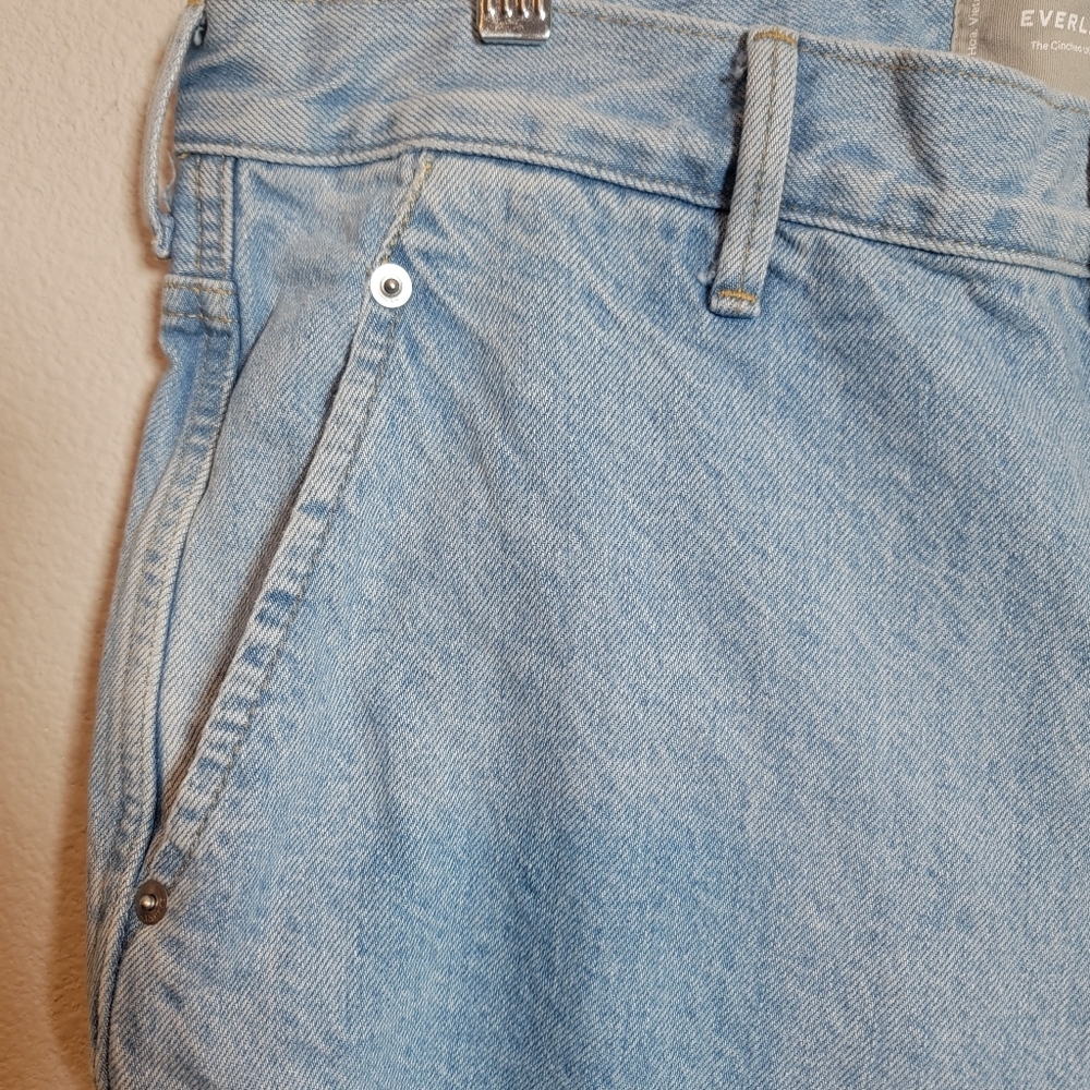 Everlane The Cinched Utility Jean Size 30R High Rise Workwear Cotton - Picture 5 of 9